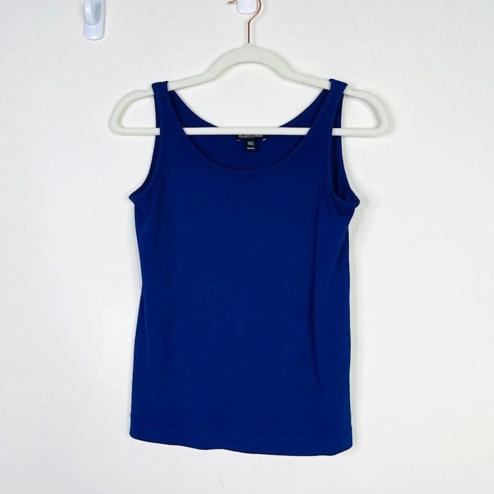 Eileen Fisher Womens Petite Medium 100% Silk Tank Top Sleeveless Lightweight